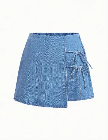 Fusta SHEIN CURVE, albastru