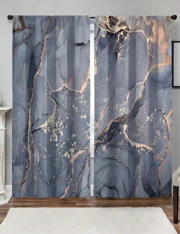 Set draperie 2 bucati SHEIN, mix culori