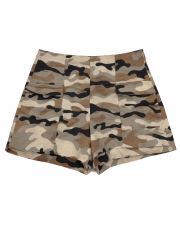 Pantaloni scurti Zara, army print