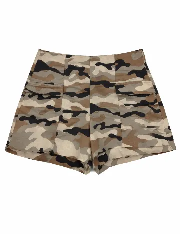 Pantaloni scurti Zara, army print