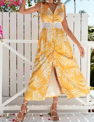 Rochie medie SHEIN, galben