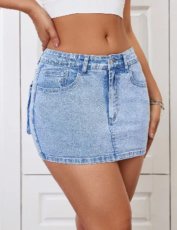 Fusta SHEIN, albastru
