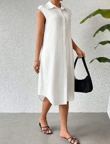 Rochie medie SHEIN, alb