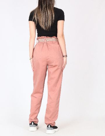 Pantaloni River Island, roz pudra inchis