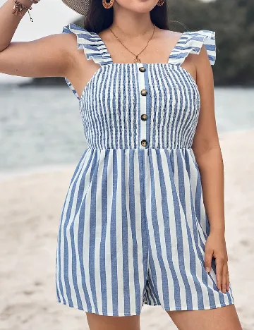 Salopeta SHEIN CURVE, albastru