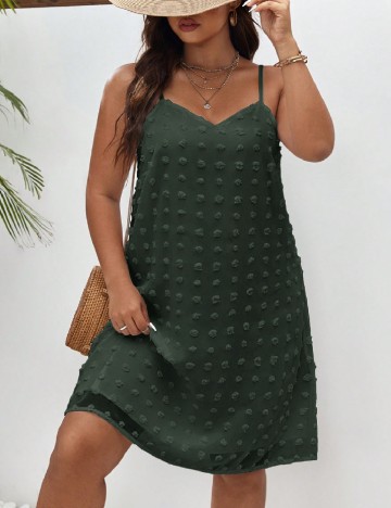 Rochie scurta SHEIN CURVE, verde