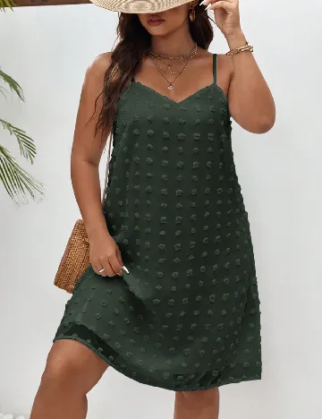 Rochie scurta SHEIN CURVE, verde
