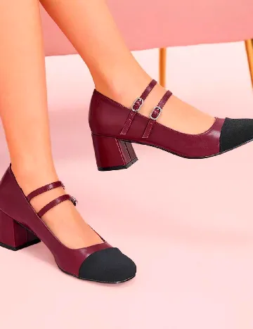 Pantofi Cuccoo, visiniu