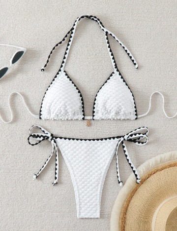 Costum de baie SHEIN, alb