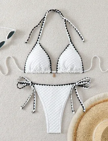 Costum de baie SHEIN, alb