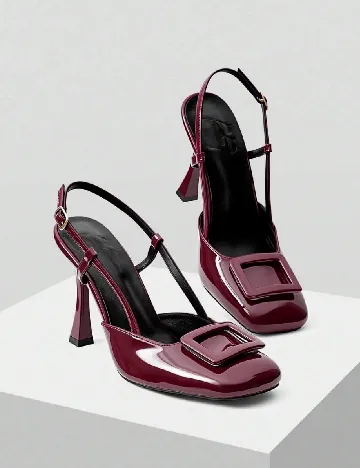 Pantofi Cuccoo, visiniu