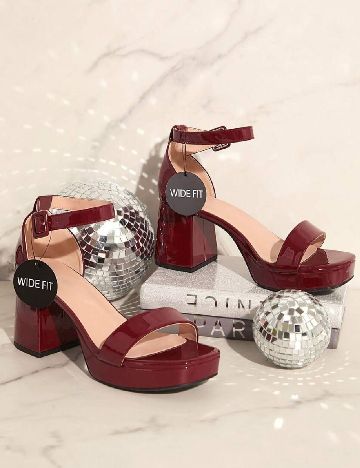 Sandale SHEIN, visiniu