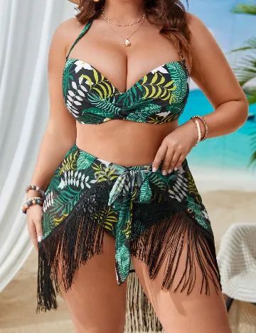 Costum de baie SHEIN CURVE, mix culori