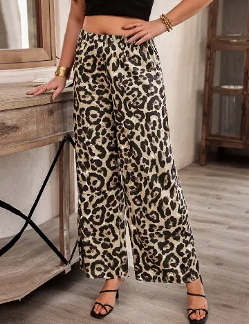 Pantaloni SHEIN CURVE, animal print