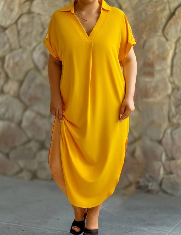 Rochie lunga SHEIN CURVE, galben