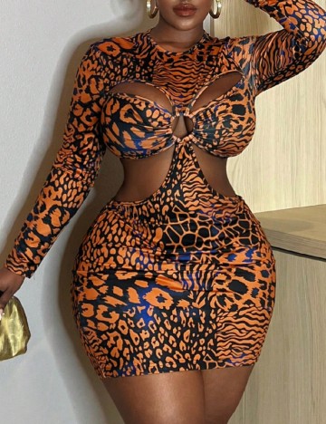 Rochie scurta SHEIN CURVE, mix culori