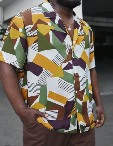 Camasa SHEIN Plus Size Men, mix culori