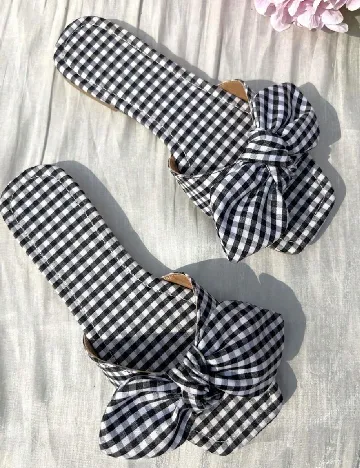 Slapi SHEIN, alb/negru