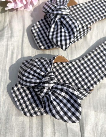 Slapi SHEIN, alb/negru