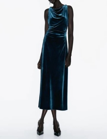 Rochie medie Zara, albastru