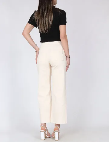 Pantaloni Zara, ecru