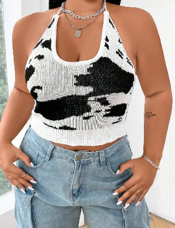 Top SHEIN CURVE, alb