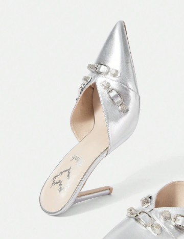 Saboti SHEIN, argintiu