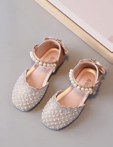 Pantofi Shein Kids, crem