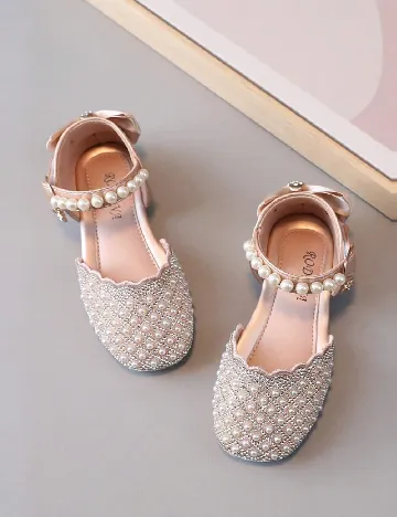 Pantofi Shein Kids, crem