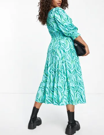 Rochie medie River Island, albastru/verde