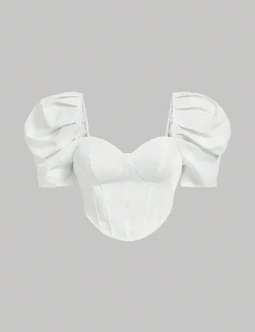 Top SHEIN CURVE, alb