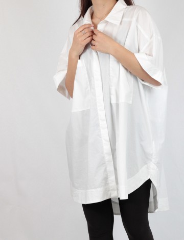 Camasa Oversize Zara, alb