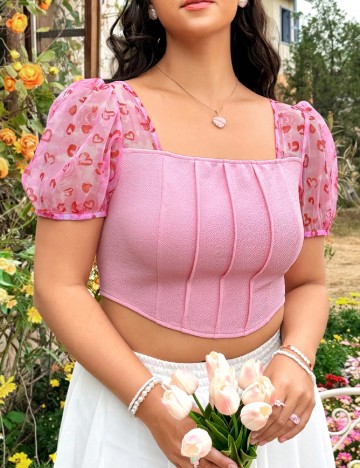 Top SHEIN CURVE, roz