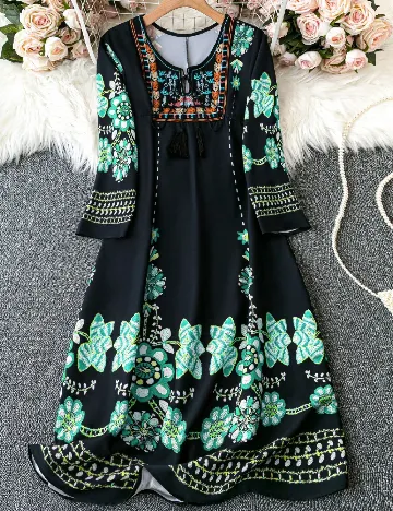 Rochie medie SHEIN CURVE, mix culori