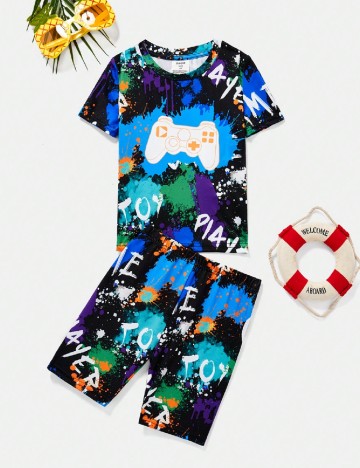 Compleu Shein Kids, mix culori