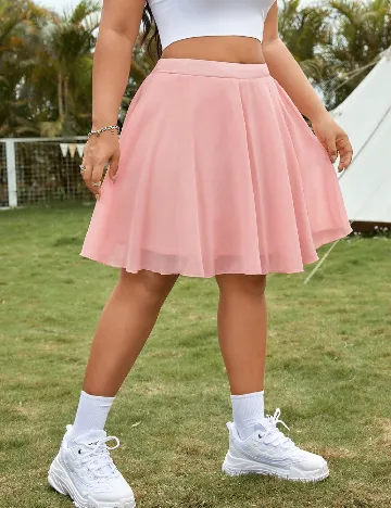 Fusta SHEIN CURVE, roz