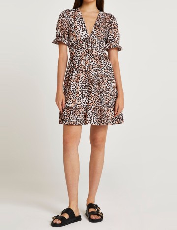 Rochie scurta River Island, animal print