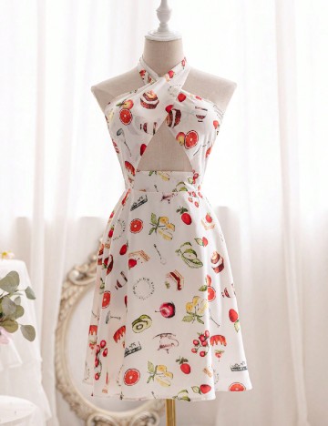 Rochie scurta SHEIN, alb