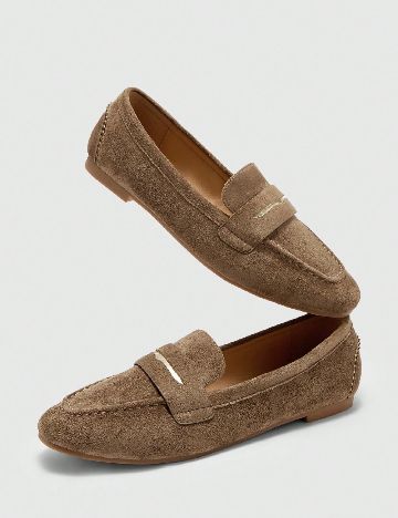 Mocasini SHEIN, maro