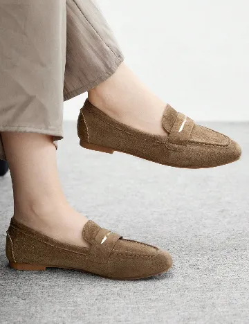 Mocasini SHEIN, maro