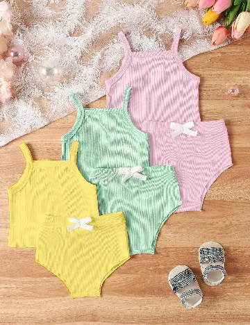 Set compleuri 3 bucati Shein Kids, mix culori