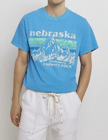 Tricou River Island, albastru