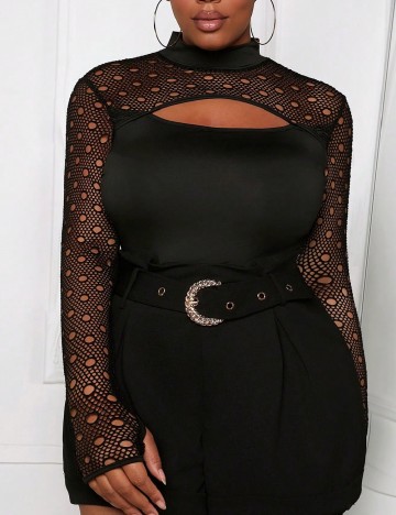 Bluza SHEIN CURVE, negru