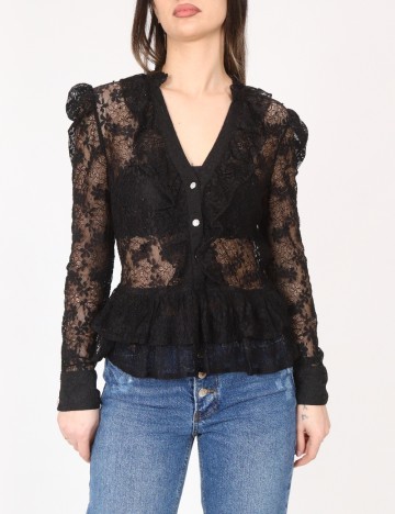 Camasa River Island, negru