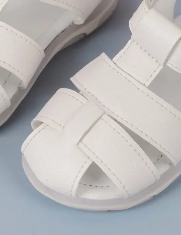 Sandale Shein Kids, alb