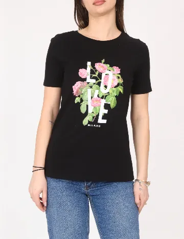Tricou River Island, negru