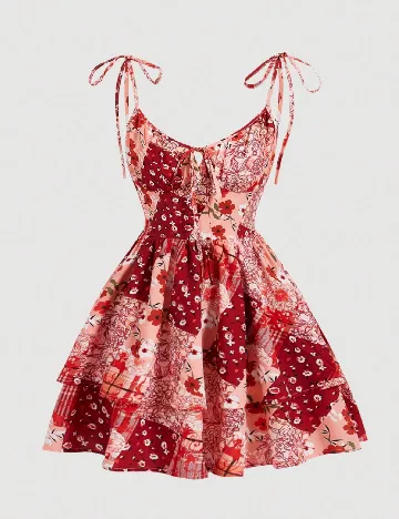 Rochie scurta SHEIN, rosu