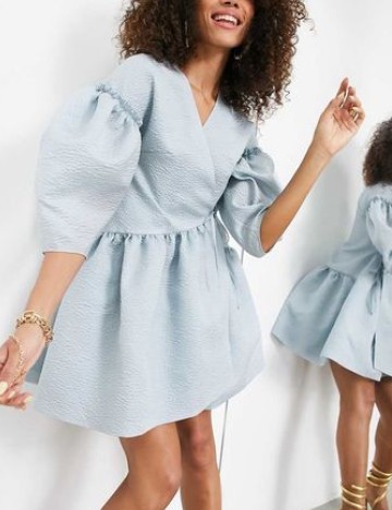 Rochie scurta ASOS, albastru