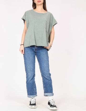 Tricou Oversize River Island, verde