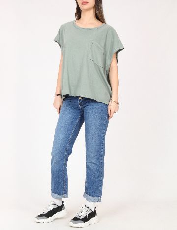 Tricou Oversize River Island, verde